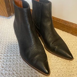 COACH Black Leather Booties